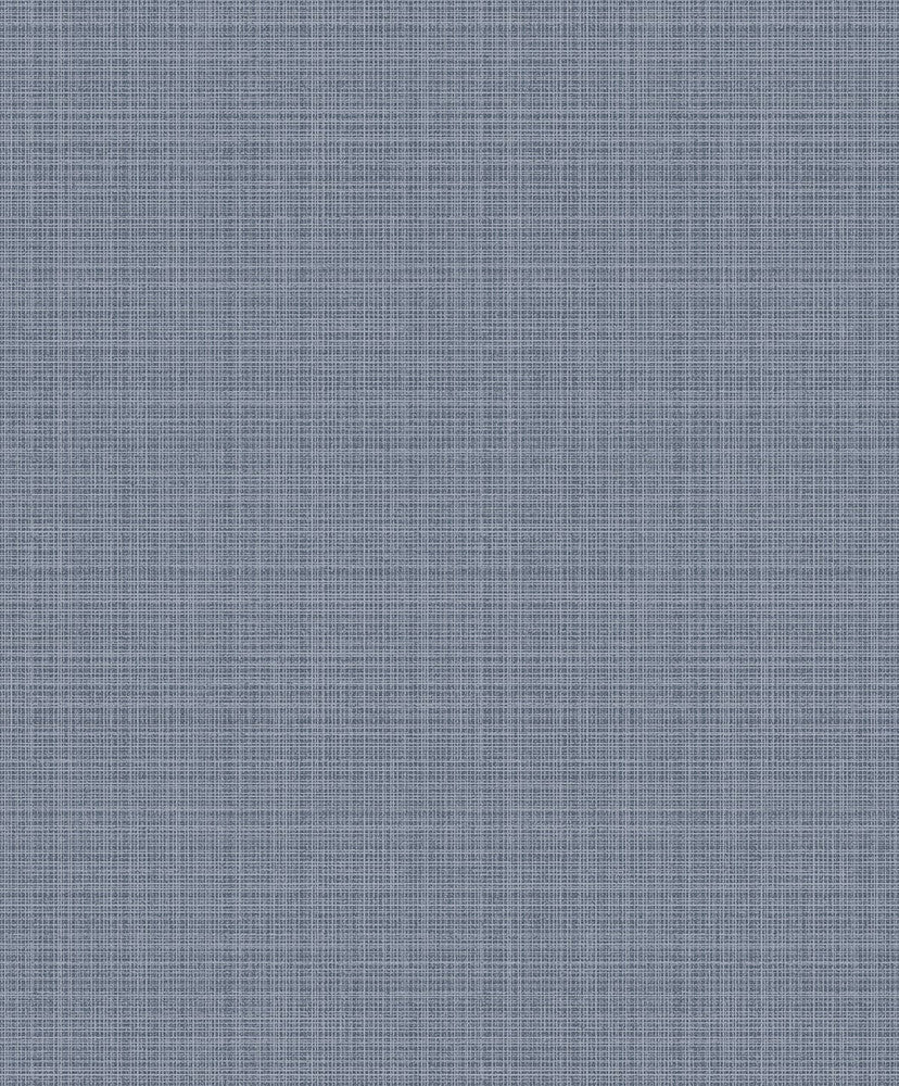 Crosshatch Linen Metallic Slate Blue 2231902 by Etten Gallerie Designer Wallpaper