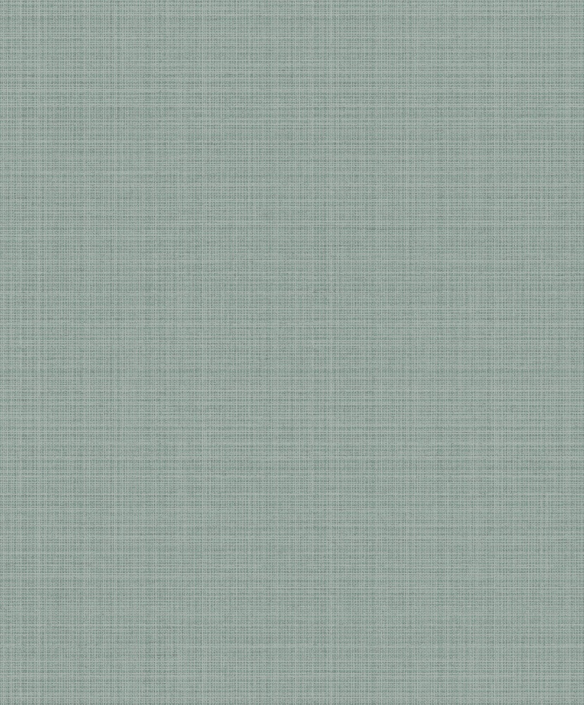 Crosshatch Linen Metallic Sea Green 2231904 by Etten Gallerie Designer Wallpaper