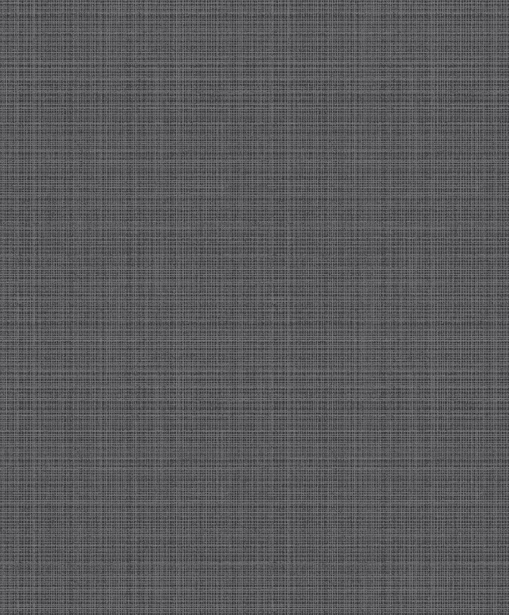 Crosshatch Linen Metallic Coal 2231908 by Etten Gallerie Designer Wallpaper