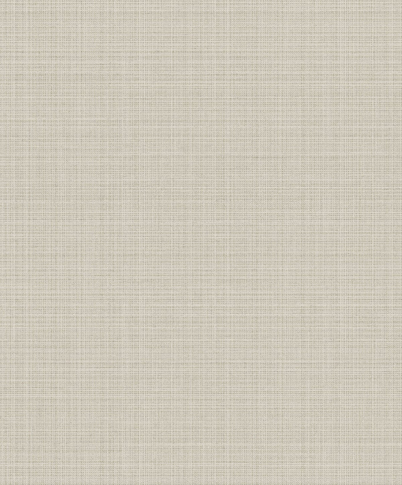 Crosshatch Linen Metallic Greige 2231913 by Etten Gallerie Designer Wallpaper