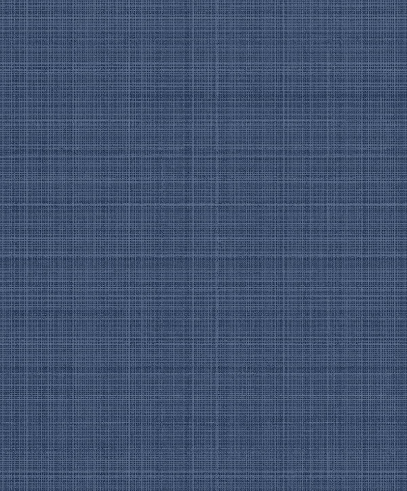 Crosshatch Linen Metallic Storm Blue 2231922 by Etten Gallerie Designer Wallpaper