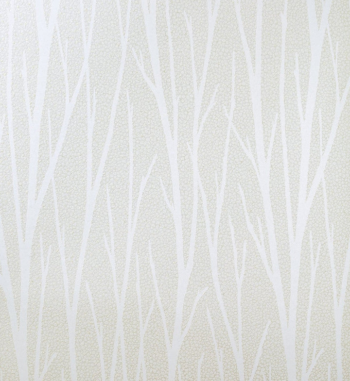 Birch Trail Metallic Champagne & Cream 2232133 by Etten Gallerie Designer Wallpaper
