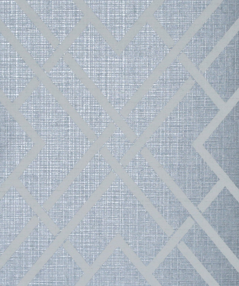 Diamond Lattice Metallic Slate Blue 2232202 by Etten Gallerie Designer Wallpaper