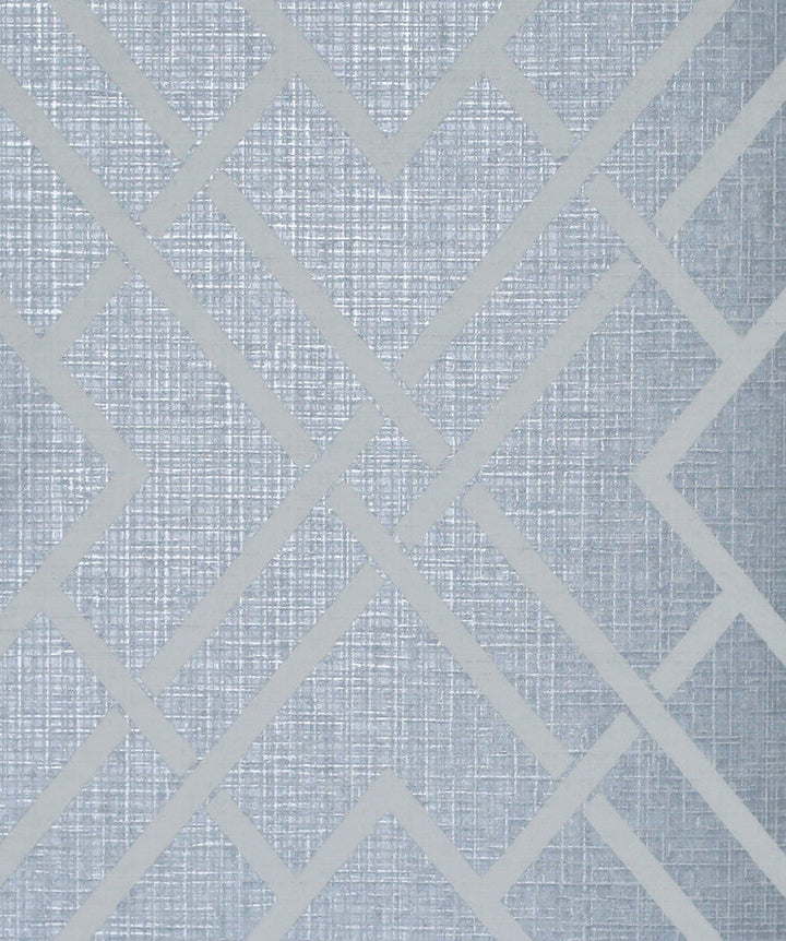 Diamond Lattice Metallic Slate Blue 2232202 by Etten Gallerie Designer Wallpaper