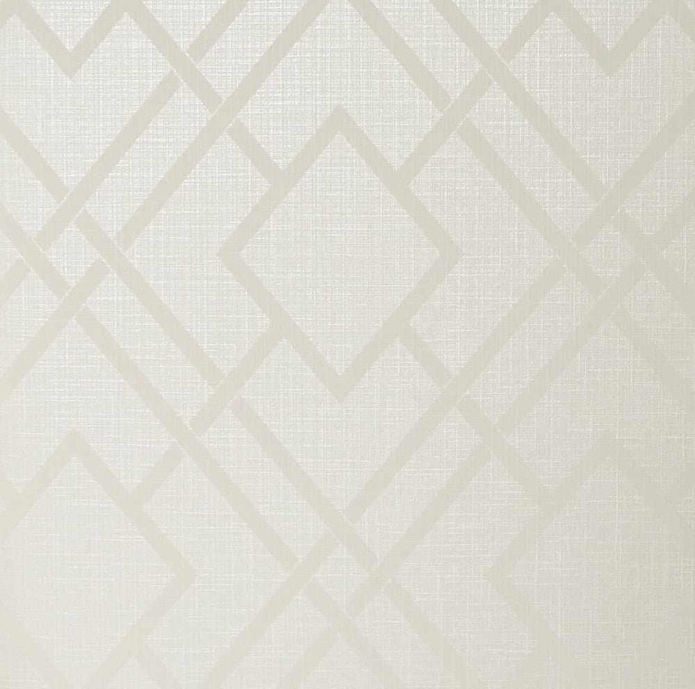Diamond Lattice Metallic Ivory 2232203 by Etten Gallerie Designer Wallpaper