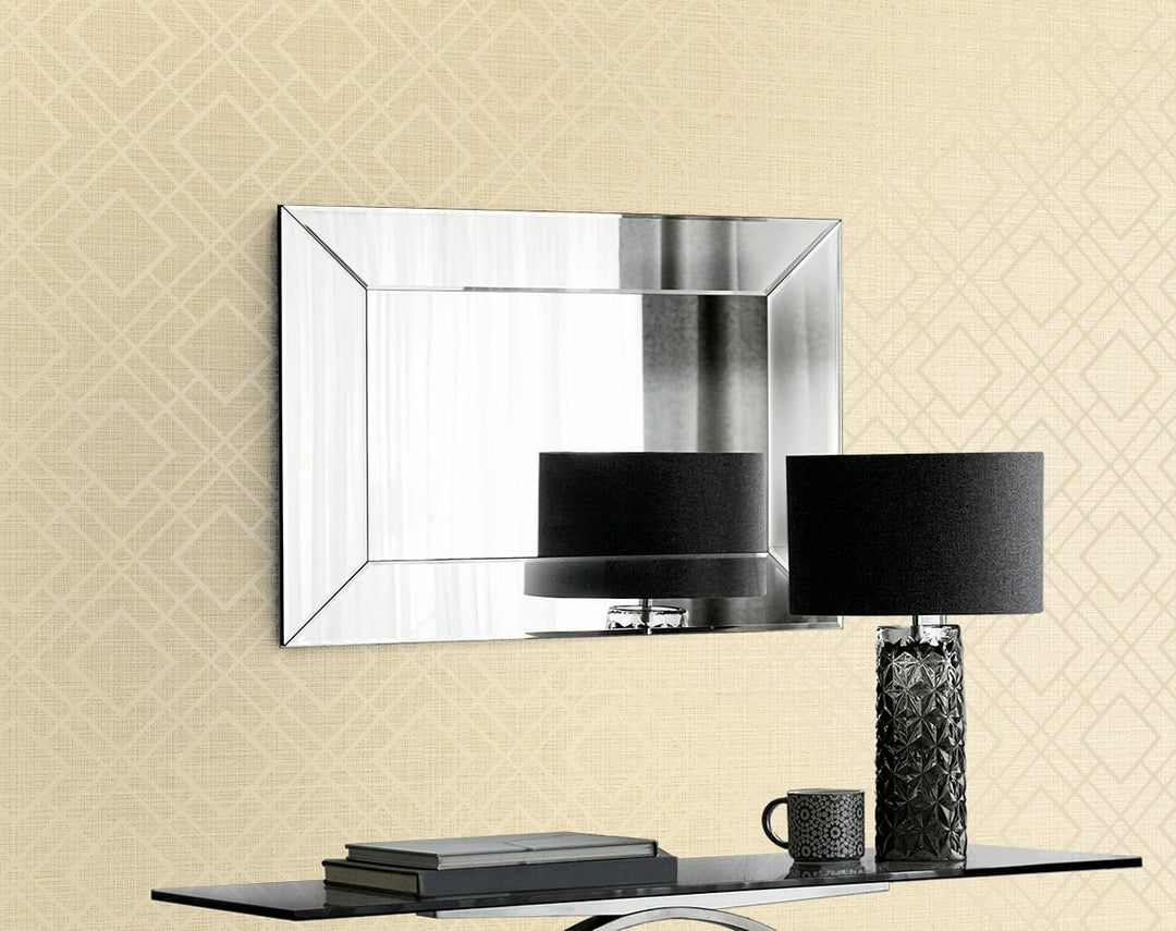 Diamond Lattice Metallic Khaki 2232205 by Etten Gallerie Designer Wallpaper