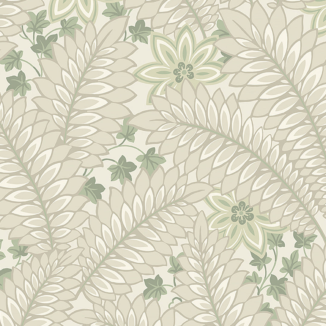 Schumacher Wallcovering Hidden Ivy - Parchment