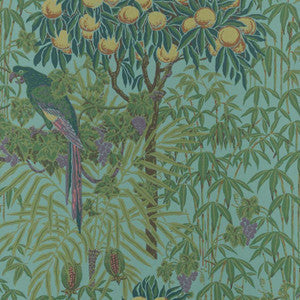 1838 Wallcoverings Wallpaper Macaw (Wp) # 04 Teal