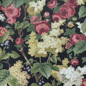1838 Wallcoverings Wallpaper Floribunda (Wp) # 04 Midnight