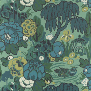 1838 Wallcoverings Wallpaper Mandarin Garden (Wp) # 04 Jade