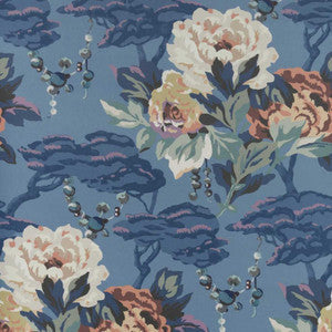 1838 Wallcoverings Wallpaper Paeonia (Wp) # 02 Indigo