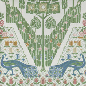 1838 Wallcoverings Wallpaper Peacock Topiary (Wp) # 02 Fern