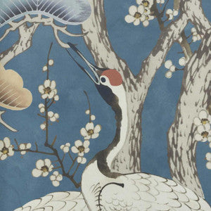 1838 Wallcoverings Wallpaper Kyoto Blossom (Wp) # 01 Prussian Blue