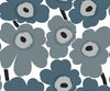 Marimekko Wallpaper Unikko Steel Blue and Gray 23353X