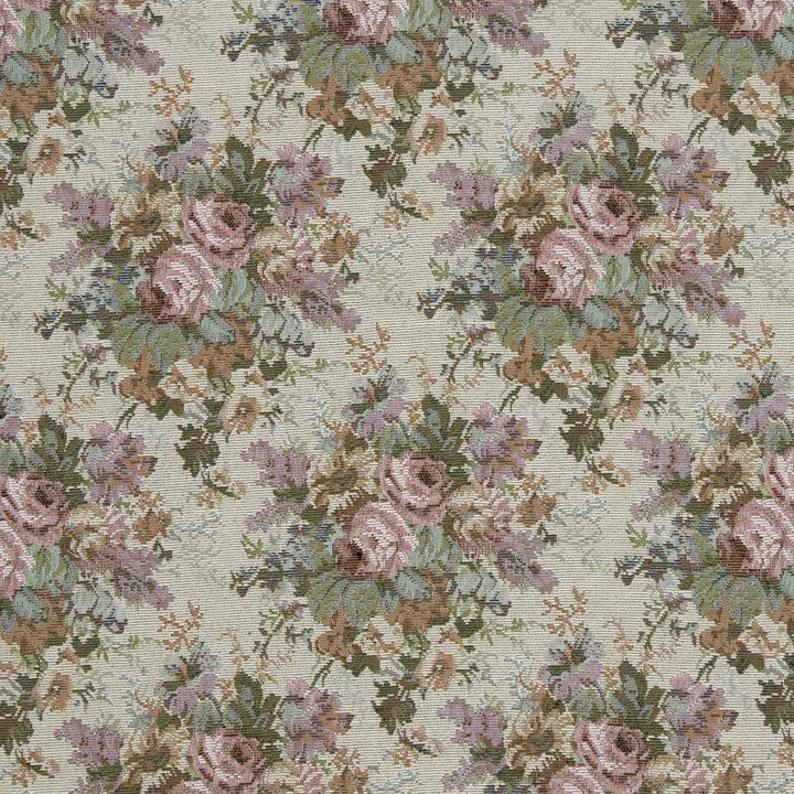 2400 Victoria by Charlotte Designer Fabric Glorious Gardens & Ring Book Page #86 51% Polyester, 49% Cotton Asia Exceeds 100,000 Wyzenbeek Rubs (Heavy Duty) Horizontal: 7" x Vertical: 10" 54 Inches - Swanky Fabrics -