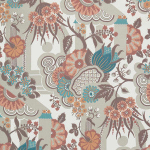 1838 Wallcoverings Wallpaper Pineapple Garden (Wp) # 03 Apricot