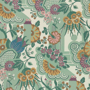 1838 Wallcoverings Wallpaper Pineapple Garden (Wp) # 04 Sage