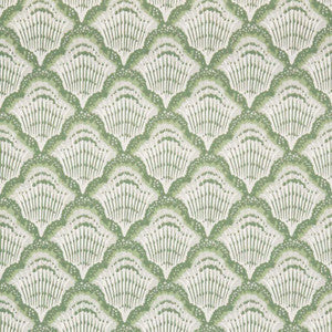 1838 Wallcoverings Wallpaper Calico Shell (Wp) # 02 Verde
