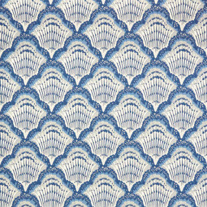 1838 Wallcoverings Wallpaper Calico Shell (Wp) # 04 Cobalt