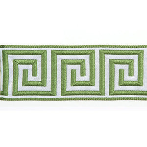Europatex Fabric Hellenic Key Jacquard Tape Kiwi
