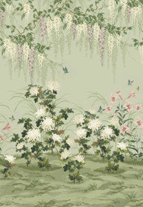 1838 Wallcoverings Wallpaper Wisteria Bloom (Wp) # 03 Pistachio