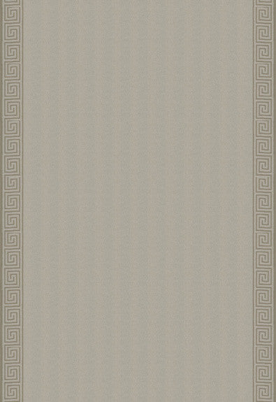 Greek Key Embroidery Pebble and Taupe 25800 by Schumacher Designer Fabric COLLECTION-NAME-TBA-25800 75% Cotton, 25% Linen Martindale 20,000 Horizontal: - and Vertical: 4.25 57 - Swanky Fabrics -
