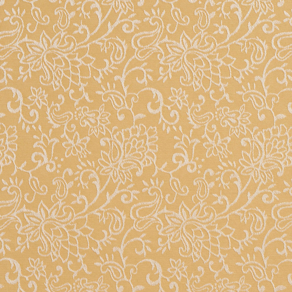 2608 Flax/Garden by Charlotte Designer Fabric Uptown Jacquards VI 100% Woven Polyester Asia Exceeds 70,000 Wyzenbeek Rubs (Heavy Duty) Horizontal: 6" x Vertical: 7" 54 Inches - Swanky Fabrics -