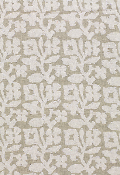 Vine Cutwork Natural 2609380 by Schumacher Designer Fabric - 100% Cotton - Horizontal: 5 and Vertical: 5.75 48 - Swanky Fabrics -