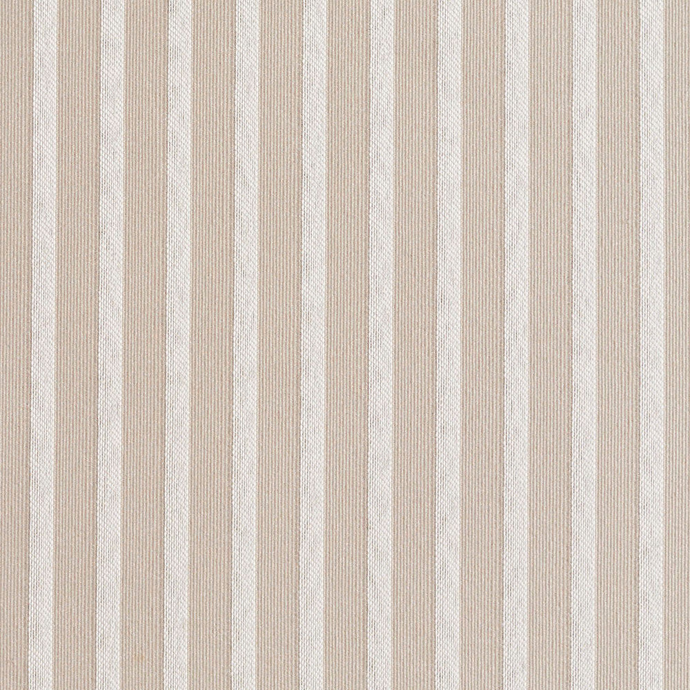 2614 Linen/Stripe by Charlotte Designer Fabric Uptown Jacquards VI 100% Woven Polyester Asia Exceeds 70,000 Wyzenbeek Rubs (Heavy Duty) Horizontal: .5" 54 Inches - Swanky Fabrics -
