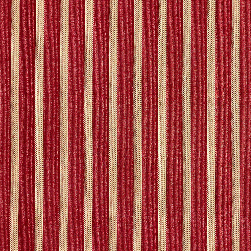 2616 Crimson/Stripe by Charlotte Designer Fabric Uptown Jacquards VI 100% Woven Polyester Asia Exceeds 70,000 Wyzenbeek Rubs (Heavy Duty) Horizontal: .5" 54 Inches - Swanky Fabrics -