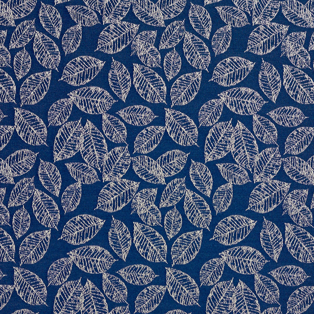 2618 Wedgewood/Leaf by Charlotte Designer Fabric Uptown Jacquards VI 100% Woven Polyester Asia Exceeds 70,000 Wyzenbeek Rubs (Heavy Duty) Horizontal: 7" x Vertical: 7.5" 54 Inches - Swanky Fabrics -