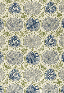 Schumacher Fabric Katsugi Indigo & Green 2620932