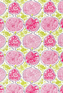 Schumacher Fabric Katsugi Fuchsia & Chartreuse 2620937