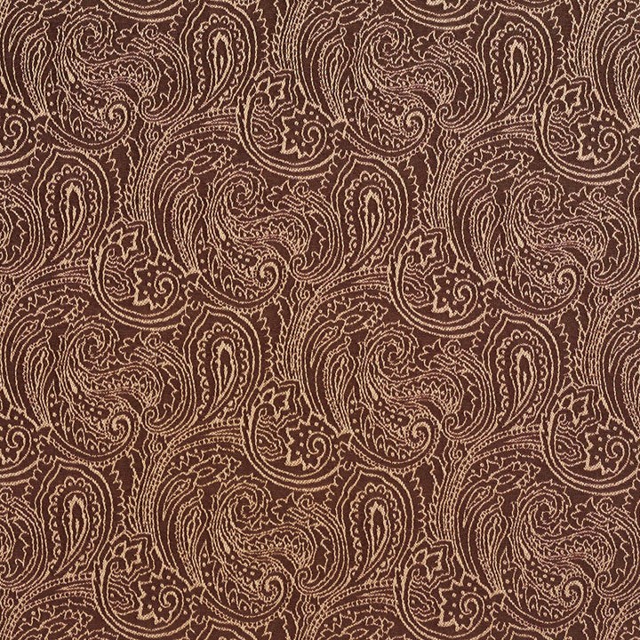 2630 Sable/Paisley by Charlotte Designer Fabric Uptown Jacquards VI 100% Woven Polyester Asia Exceeds 80,000 Wyzenbeek Rubs (Heavy Duty) </p><p>Repeat: Horizontal: 6.75 " x Vertical: 7.5" 54 Inches - Swanky Fabrics -