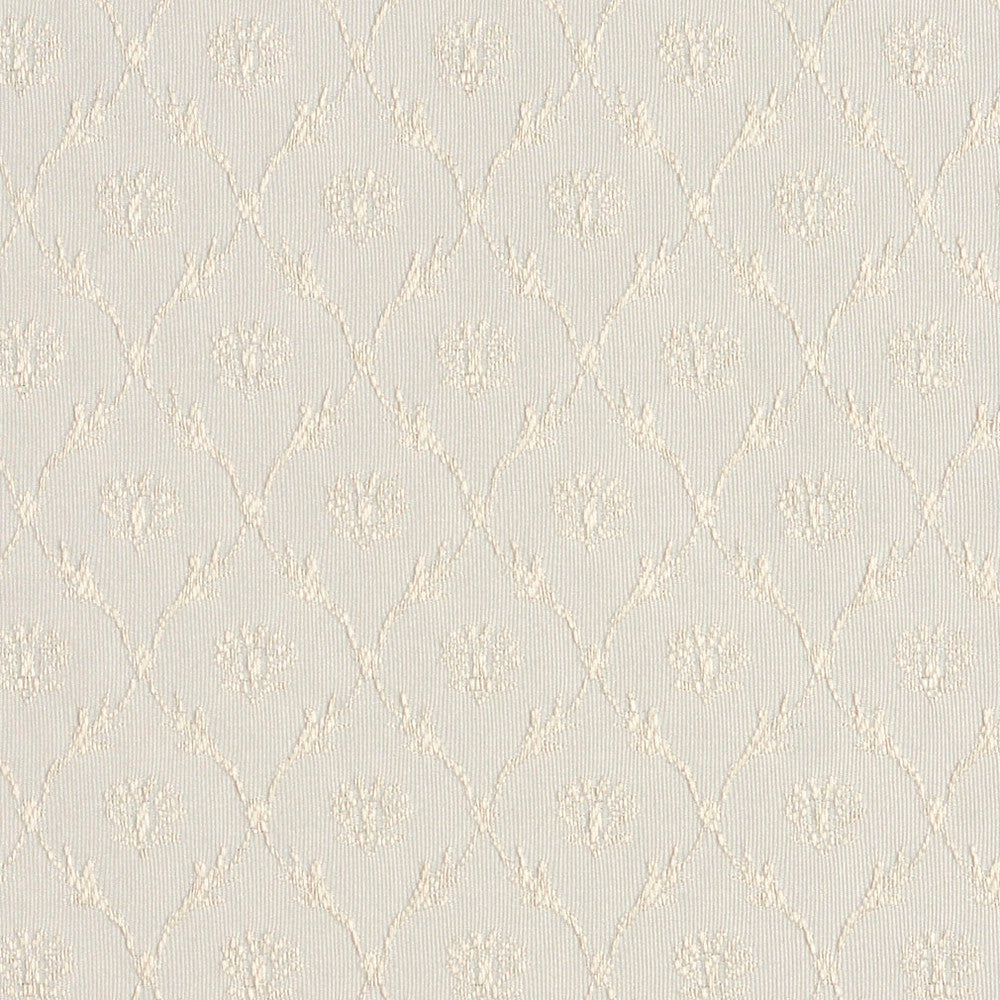 2638 Oyster/Trellis by Charlotte Designer Fabric Uptown Jacquards VI 100% Woven Polyester Asia Exceeds 70,000 Wyzenbeek Rubs (Heavy Duty) Horizontal: 1.5" x Vertical: 1.5" 54 Inches - Swanky Fabrics -