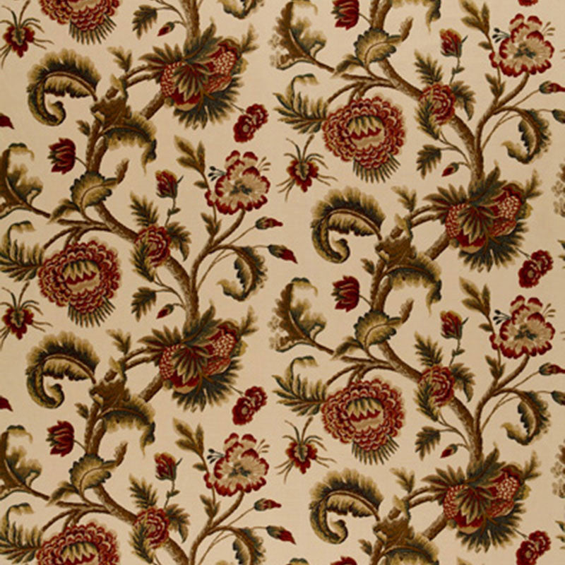 Jacobean Printed Crewel Burnish Sage 2639312 by Schumacher Designer Fabric ARCHIVE / LINEN PRINTS See Sample UNITED STATES OF AMERICA TO BE DETERMINED </p><p>Repeat: Horizontal: 28" (71CM) and Vertical: 25 1/4" (64CM) 56" WIDE (142CM) - Swanky Fabrics -