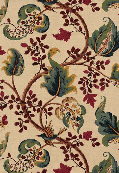 Fox Hollow Document Natural 2639642 by Schumacher Designer Fabric Classic-Prints 59% Linen, 41% Cotton - Horizontal: 26.625 and Vertical: 27 56 - Swanky Fabrics -