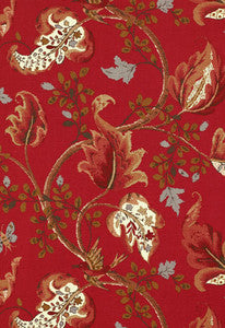 Schumacher Fabric Fox Hollow Tomato And Brass 2639646