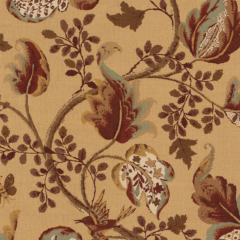 Fox Hollow Honey And Smoke 2639647 by Schumacher Designer Fabric ARCHIVE / LINEN PRINTS See Sample CZECH REPUBLIC MEDIUM DUTY </p><p>Repeat: Horizontal: 26 5/8" (68CM) and Vertical: 27" (69CM) 56" WIDE (142CM) - Swanky Fabrics -