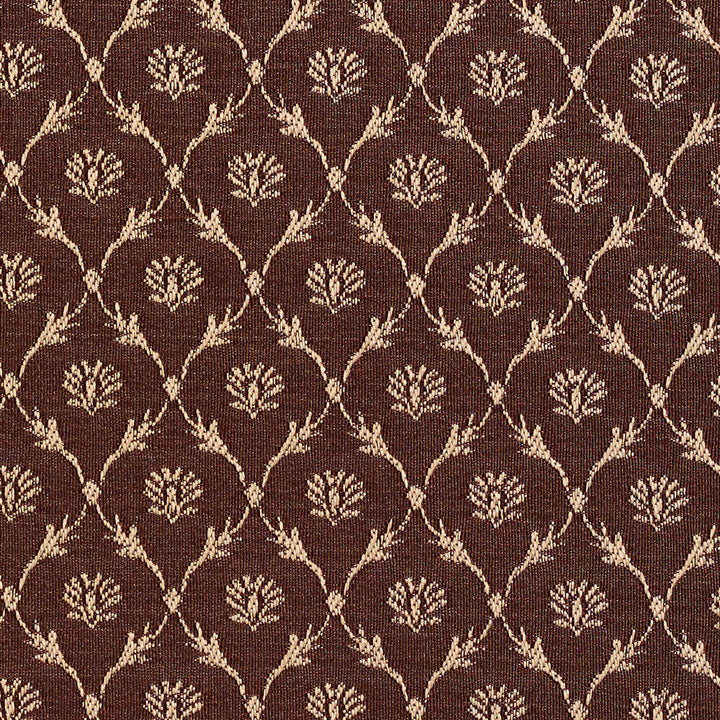 2639 Sable/Trellis by Charlotte Designer Fabric Uptown Jacquards VI 100% Woven Polyester Asia Exceeds 70,000 Wyzenbeek Rubs (Heavy Duty) Horizontal: 1.5" x Vertical: 1.5" 54 Inches - Swanky Fabrics -