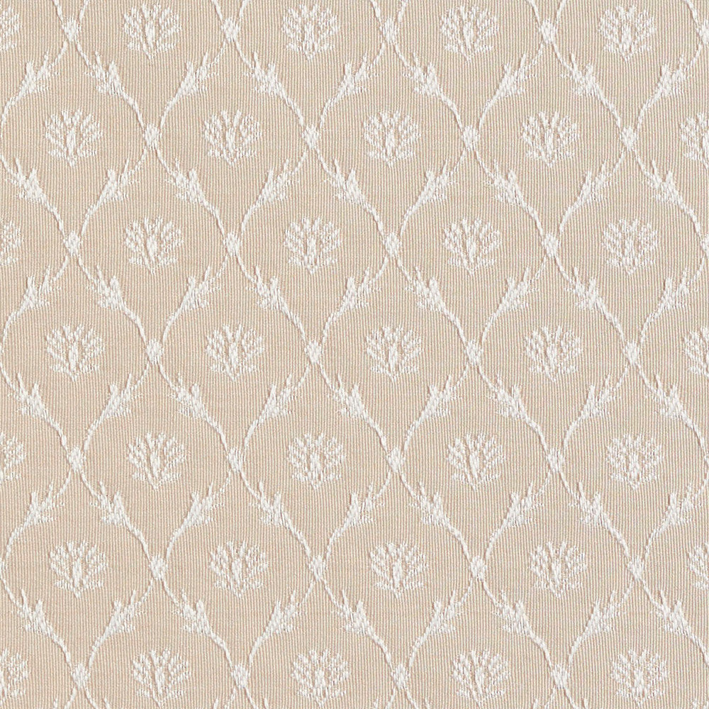 2641 Linen/Trellis by Charlotte Designer Fabric Uptown Jacquards VI 100% Woven Polyester Asia Exceeds 70,000 Wyzenbeek Rubs (Heavy Duty) Horizontal: 1.5" x Vertical: 1.5" 54 Inches - Swanky Fabrics -