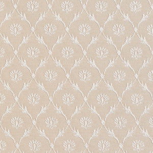 Charlotte Fabric 2641 Linen/Trellis