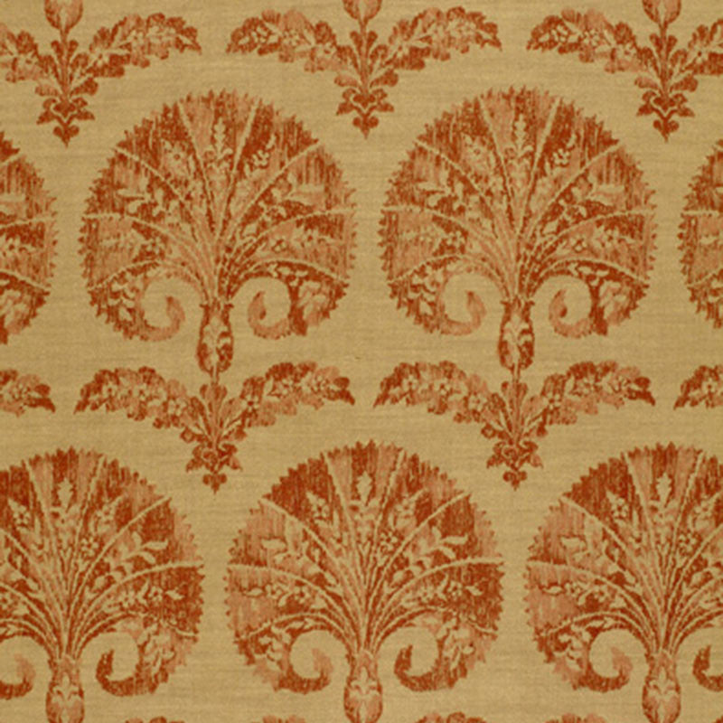 Tasha Carnation Terra 2643390 by Schumacher Designer Fabric DW-SPRING 2004 COLLECTION See Sample UNITED KINGDOM MEDIUM DUTY </p><p>Repeat: Horizontal: 13 1/2" (34CM) and Vertical: 32" (81CM) 54" WIDE (137CM) - Swanky Fabrics -
