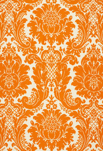 Schumacher Fabric Harmon Manor Ii Tangerine 2643541