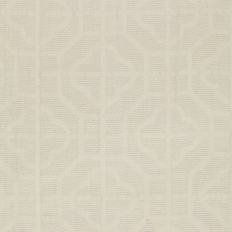 Crossbridge Casement Ivory 2643590 by Schumacher Designer Fabric BRILLIANCE I SHEERS See Sample UNITED STATES OF AMERICA TO BE DETERMINED </p><p>Repeat: Horizontal: 6 7/8" (17CM) and Vertical: 6 5/8" (17CM) 53" WIDE (135CM) - Swanky Fabrics -