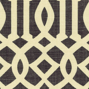 Schumacher Fabric Imperial Trellis Parchment/Midnight 2643760