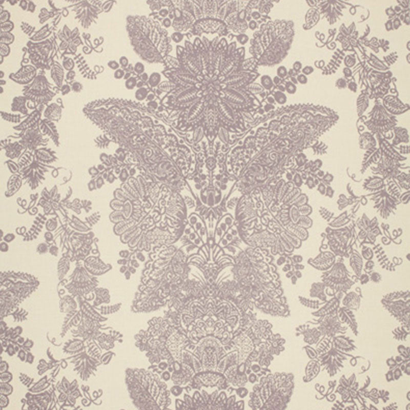 Lace Orchid 2643832 by Schumacher Designer Fabric DW-SPRING 2005 COLLECTION LINEN 58% COTTON 42% UNITED STATES OF AMERICA </p><p>Repeat: Horizontal: 23" (58CM) and Vertical: 27" (69CM) 56 - Swanky Fabrics -