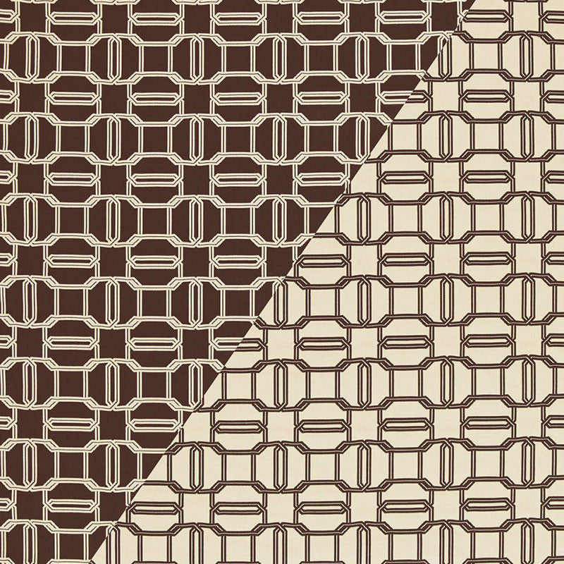 Emerald Cut Mink & Ivory 2643901 by Schumacher Designer Fabric TESSERA I SMALL PATTERNS See Sample UNITED STATES OF AMERICA TO BE DETERMINED </p><p>Repeat: Horizontal: 4 1/2" (11CM) and Vertical: 4 1/2" (11CM) 54" WIDE (137CM) - Swanky Fabrics -
