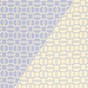 Schumacher Fabric Emerald Cut Bristol & Ivory 2643903