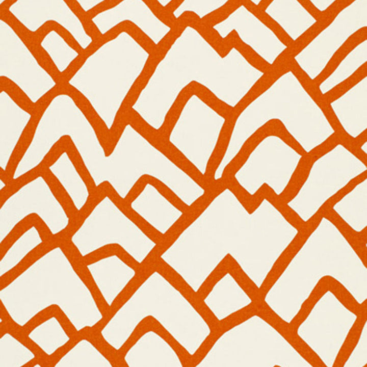 Zimba Orange 2644331 by Schumacher Designer Fabric GOOD VIBRATIONS See Sample UNITED STATES OF AMERICA - </p><p>Repeat: Horizontal: 27" (69CM) and Vertical: 32" (81CM) 54" WIDE (137CM) - Swanky Fabrics -